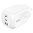 Belkin BoostCharge Pro 100W 3-Port GaN Wall Charger - White (WCH016AUWH), 2x USB-C, 1x USB-A, Compact Laptop Charger, CEW $2500, 2 Years Warranty
